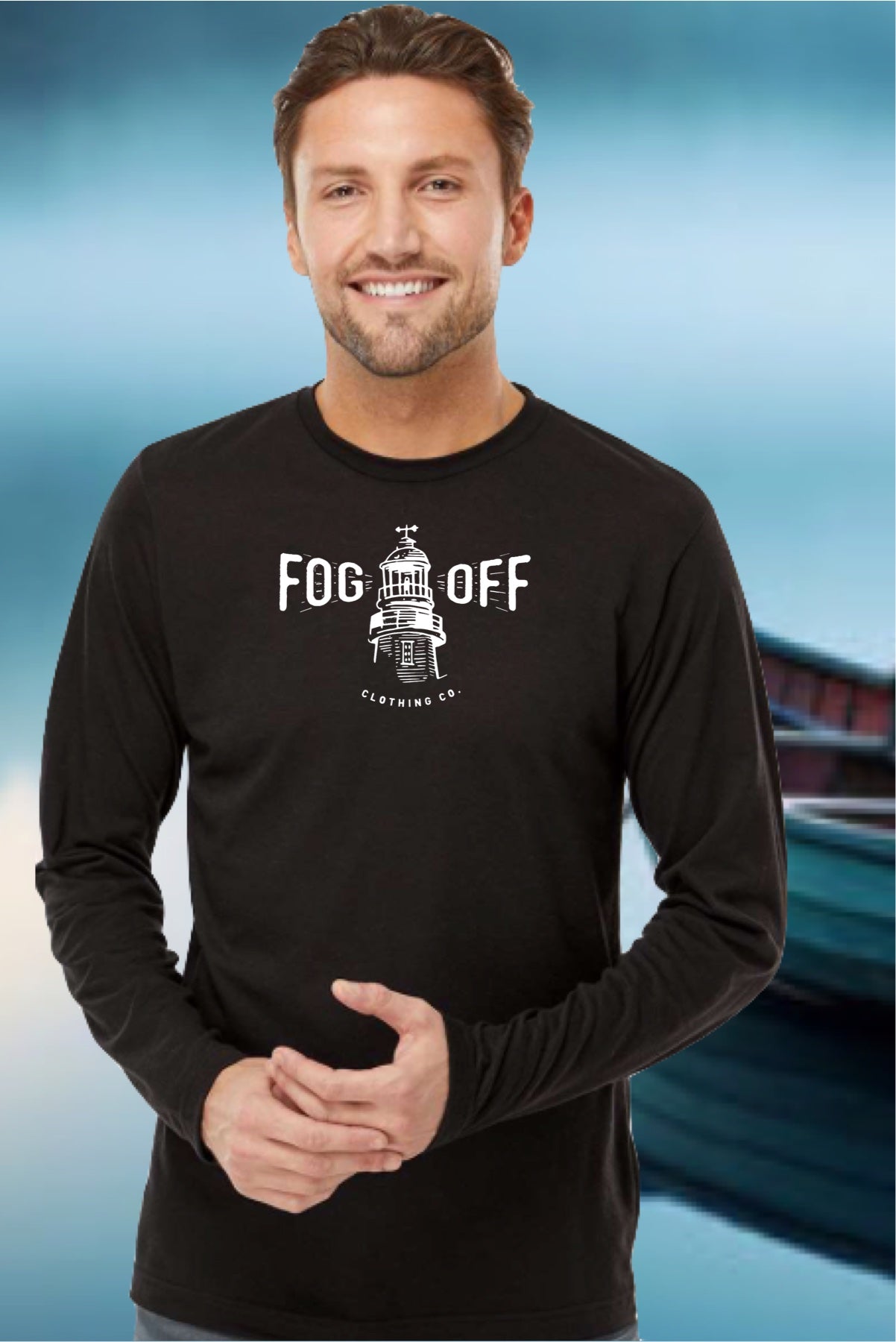 MENS LIGHTHOUSE LONG SLEEVE T