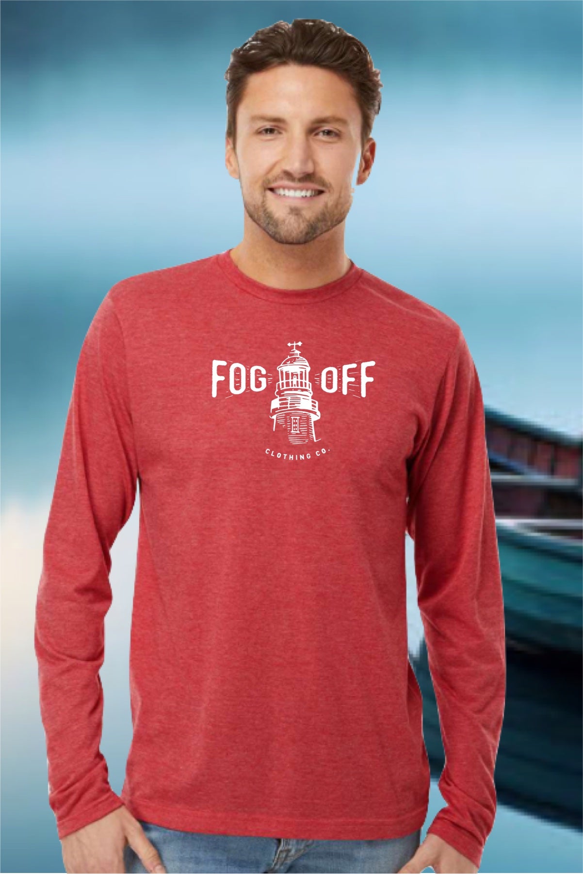 MENS LIGHTHOUSE LONG SLEEVE T
