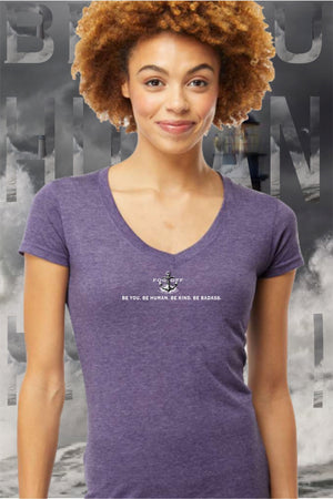 NEW BADASS WOMANS V-NECK T