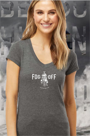 NEW LIGHTHOUSE LOGO WOMANS V-NECK T