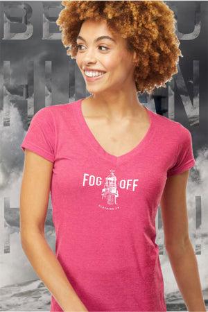 NEW LIGHTHOUSE LOGO WOMANS V-NECK T