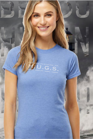 NEW HUGS LOGO WOMANS CREW T