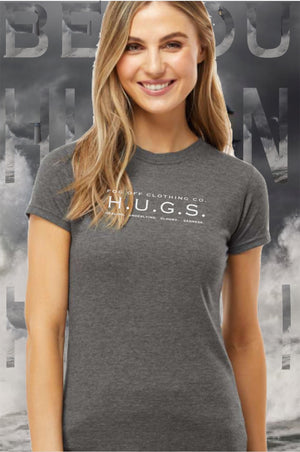 NEW HUGS LOGO WOMANS CREW T