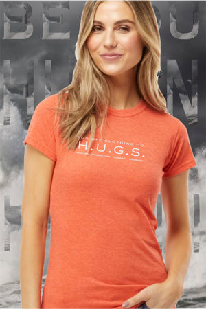 NEW HUGS LOGO WOMANS CREW T