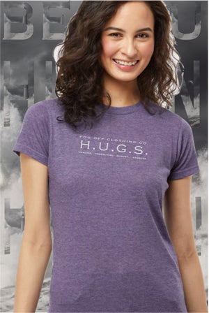 NEW HUGS LOGO WOMANS CREW T