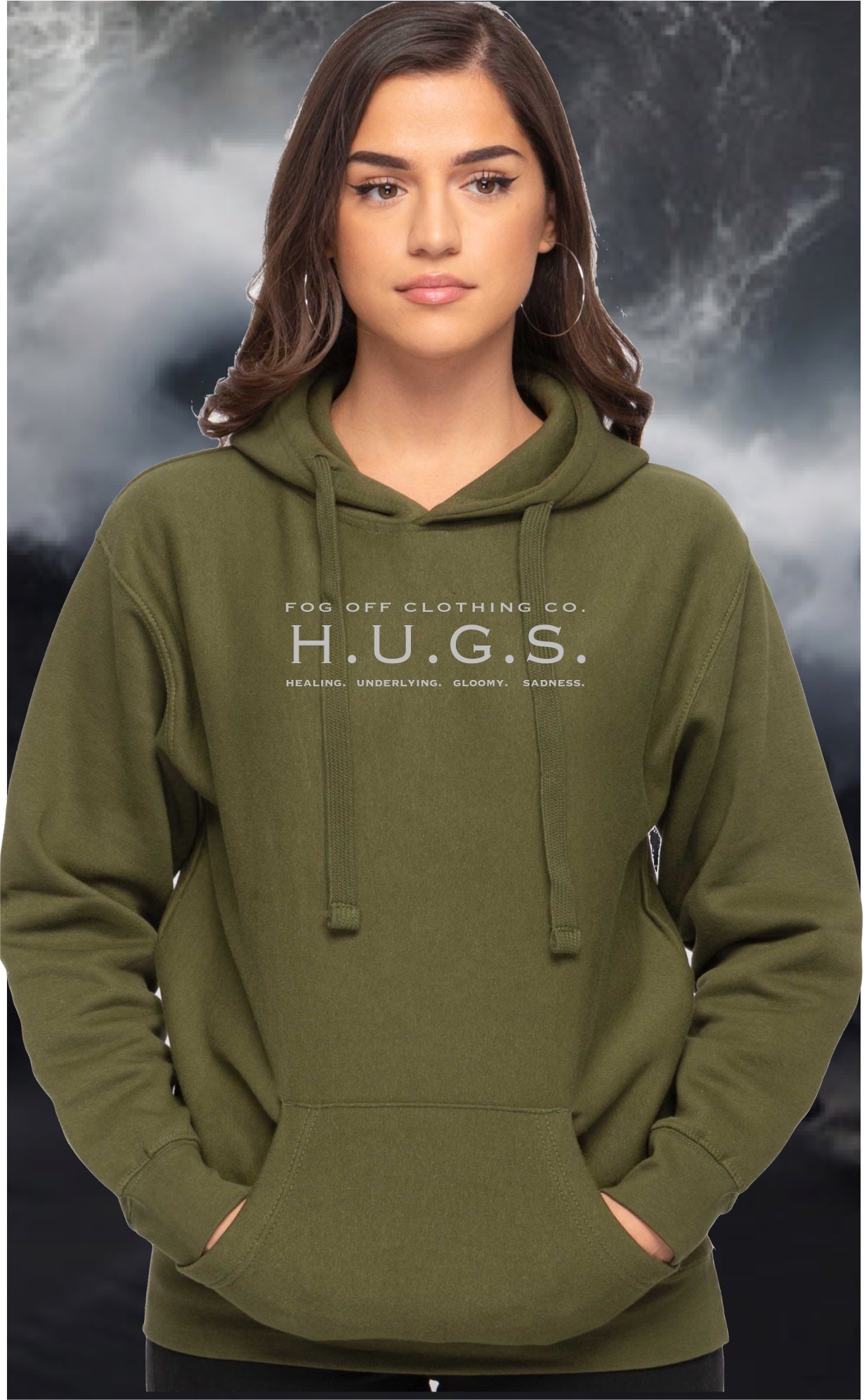 NEW HUGS LOGO HOODIE