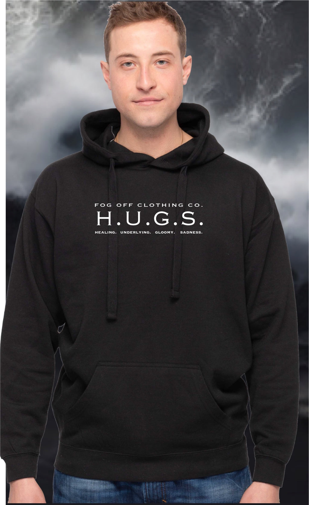 NEW HUGS LOGO HOODIE