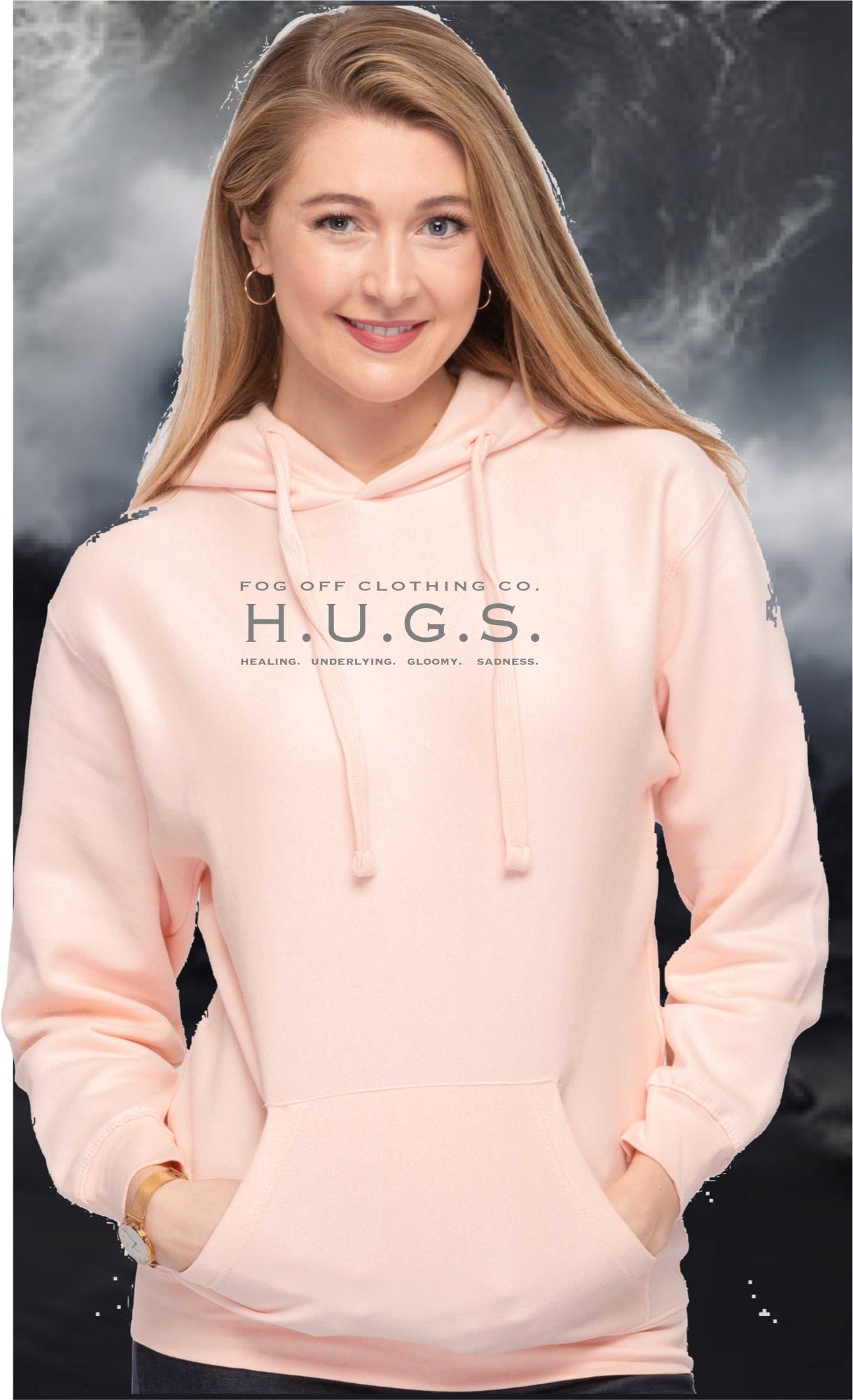 NEW HUGS LOGO HOODIE