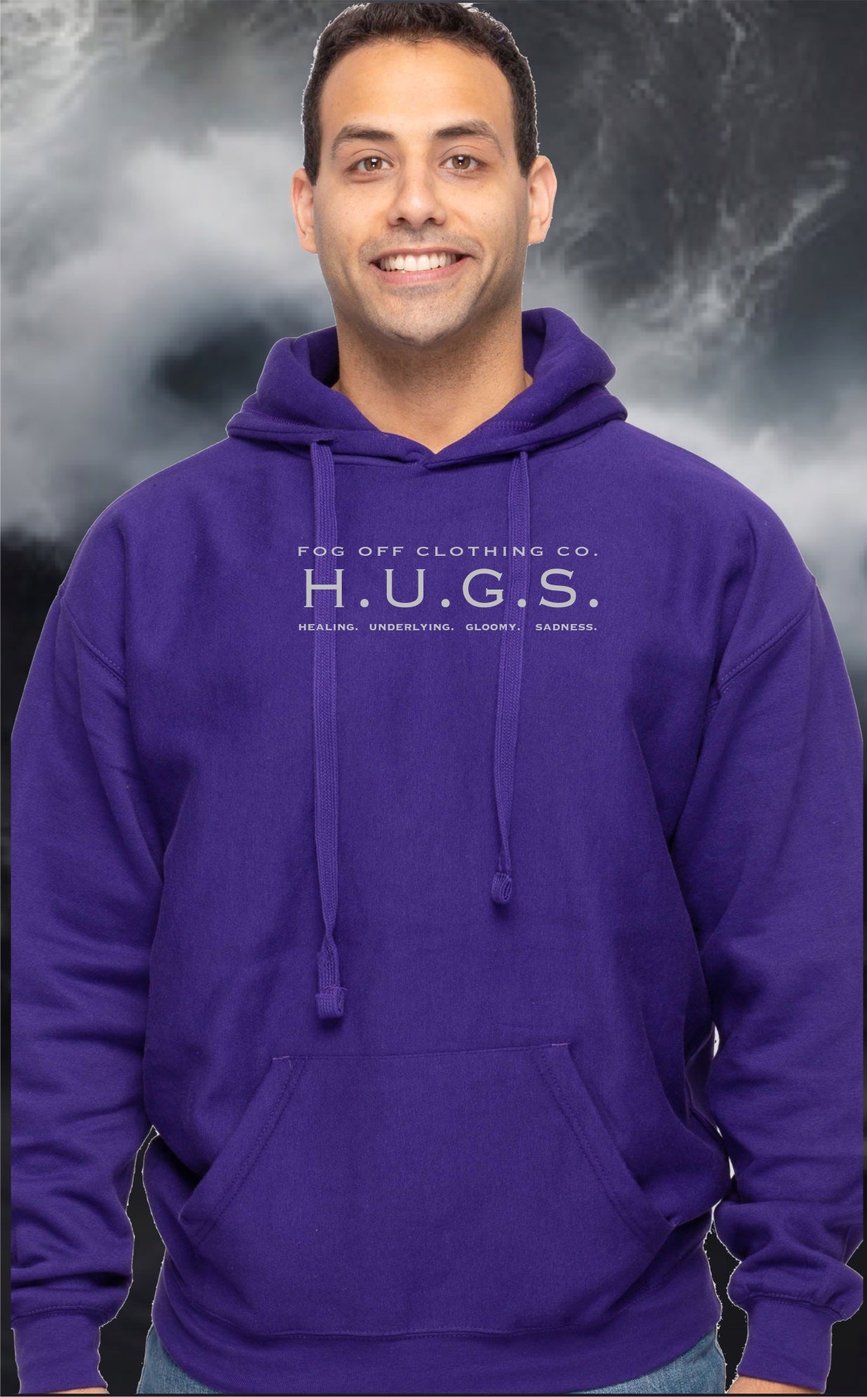 NEW HUGS LOGO HOODIE