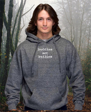 PREMIUM MARLED BUDDIES NOT BULLIES HOODIE