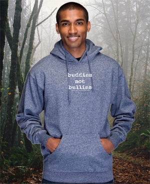 PREMIUM MARLED BUDDIES NOT BULLIES HOODIE