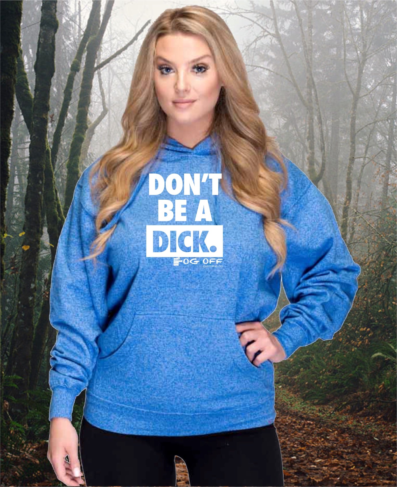 PREMIUM MARLED DON'T BE A DICK HOODIE