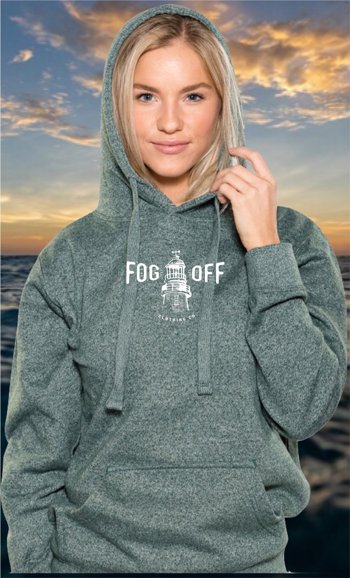 PREMIUM MARLED LIGHTHOUSE HOODIE