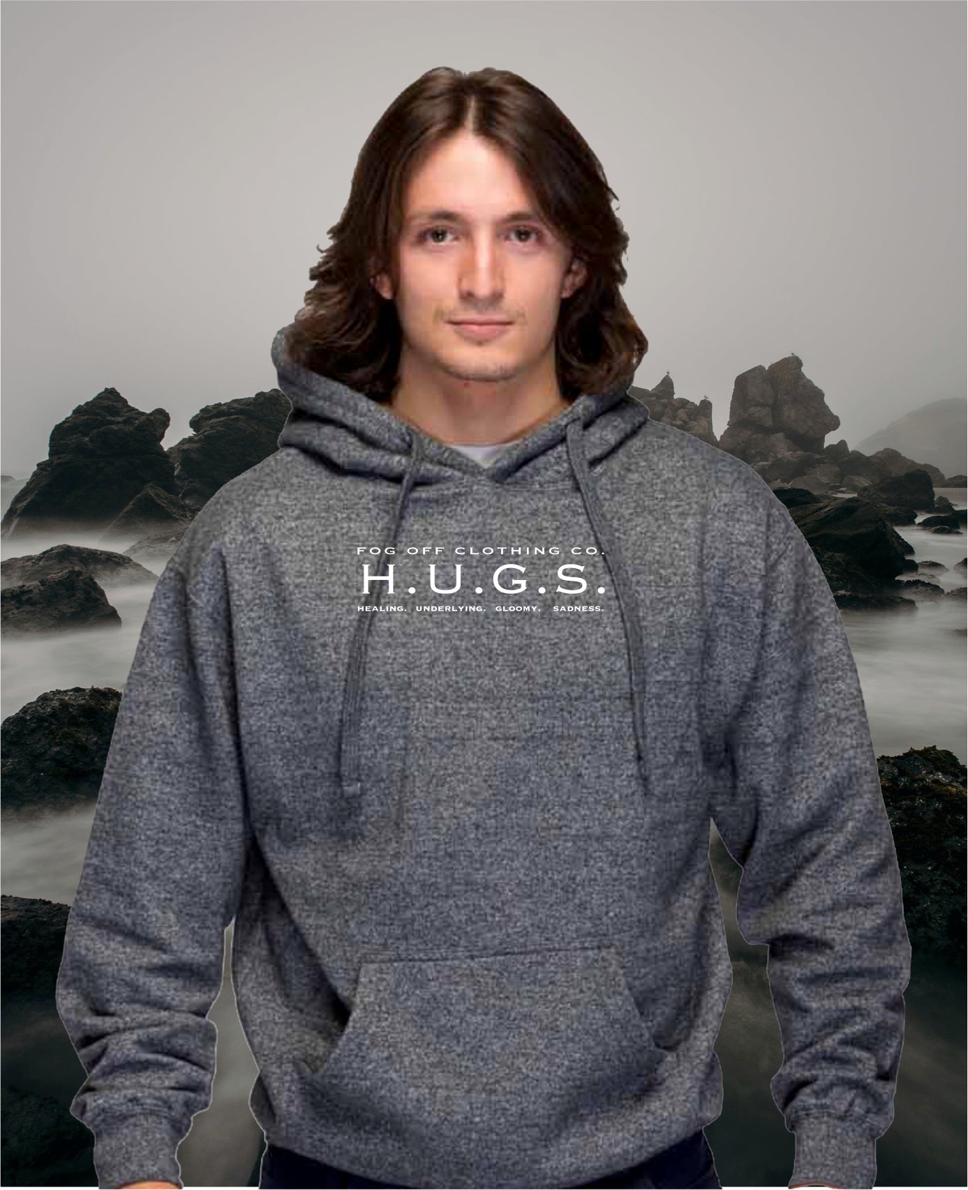 PREMIUM MARLED HUGS HOODIE