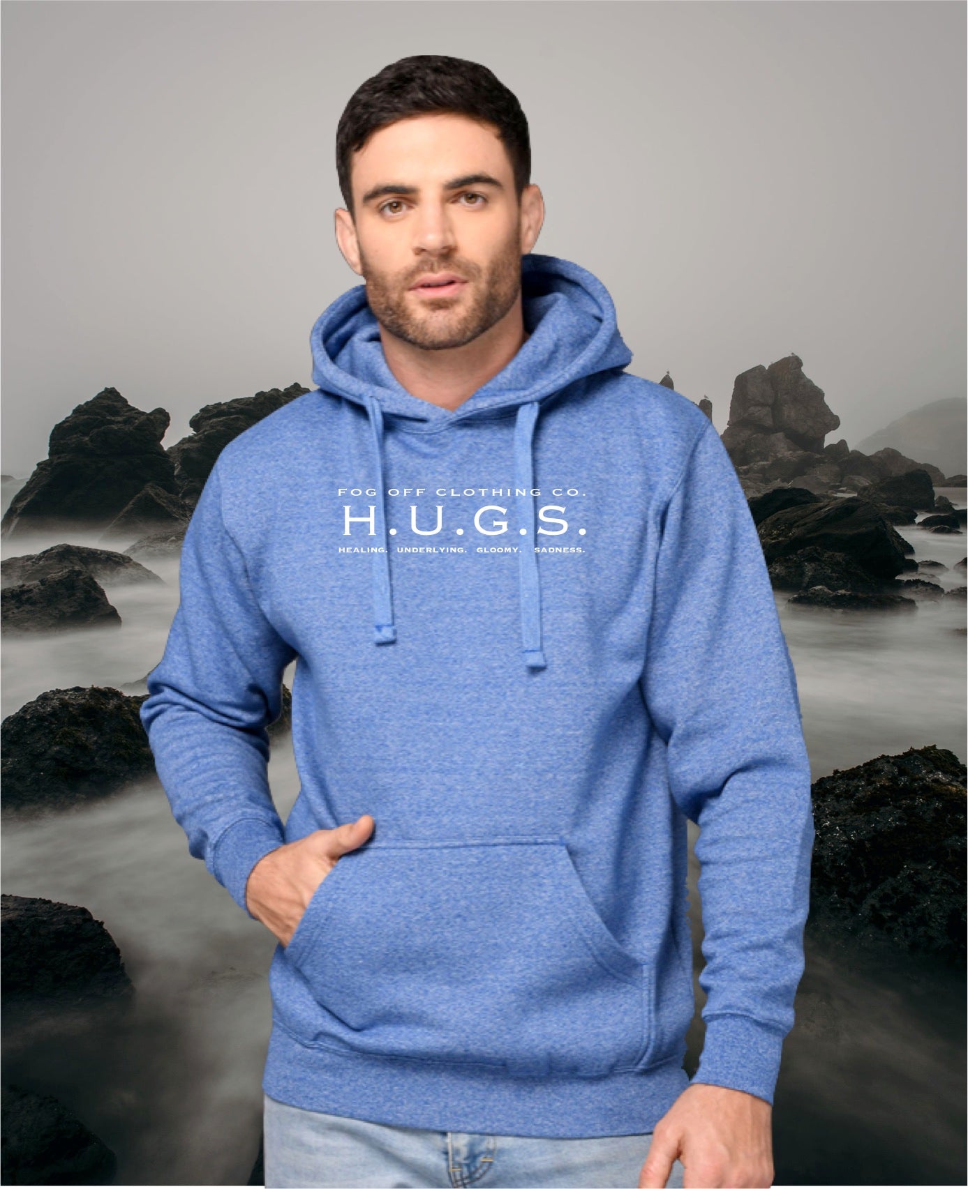 PREMIUM MARLED HUGS HOODIE