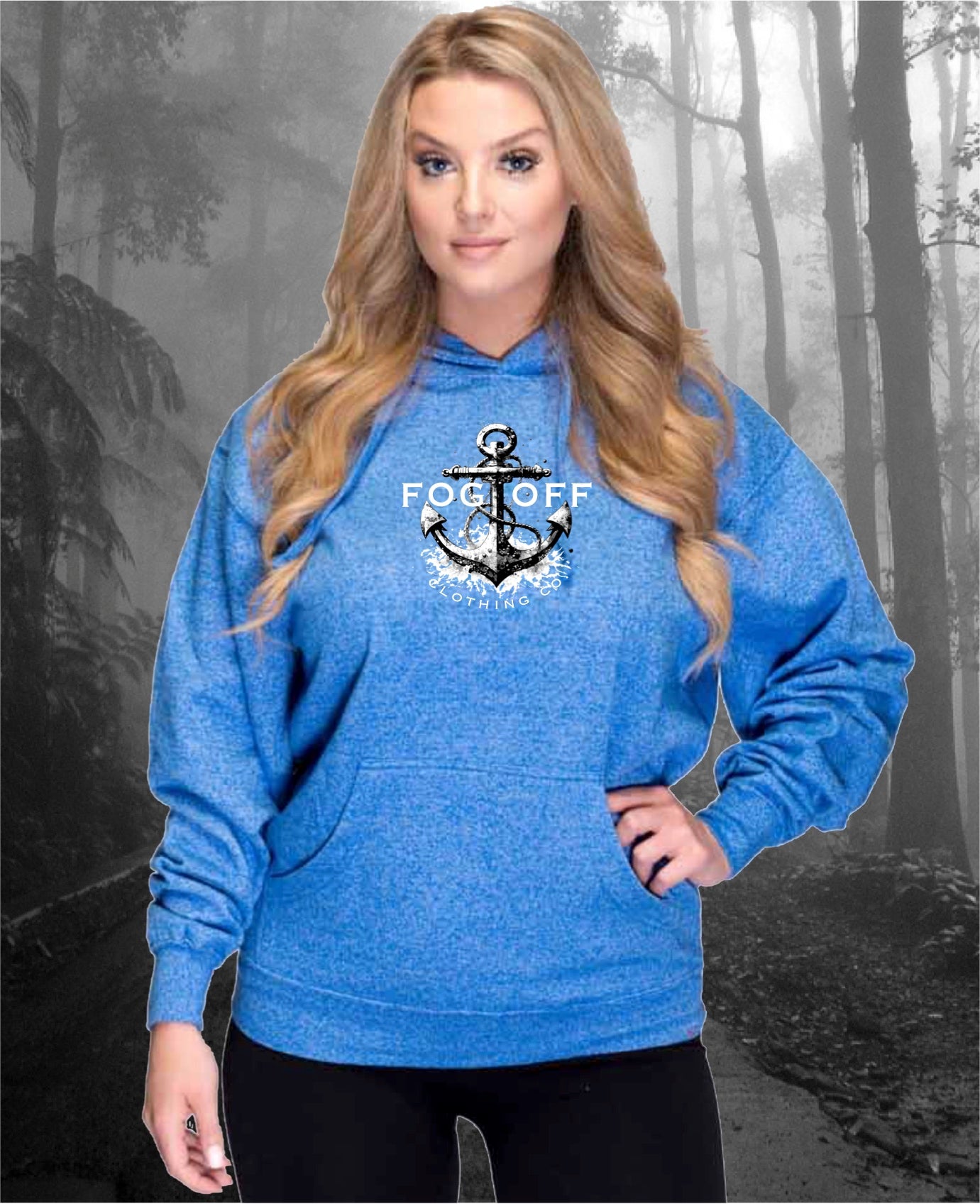 PREMIUM MARLED ANCHOR HOODIE