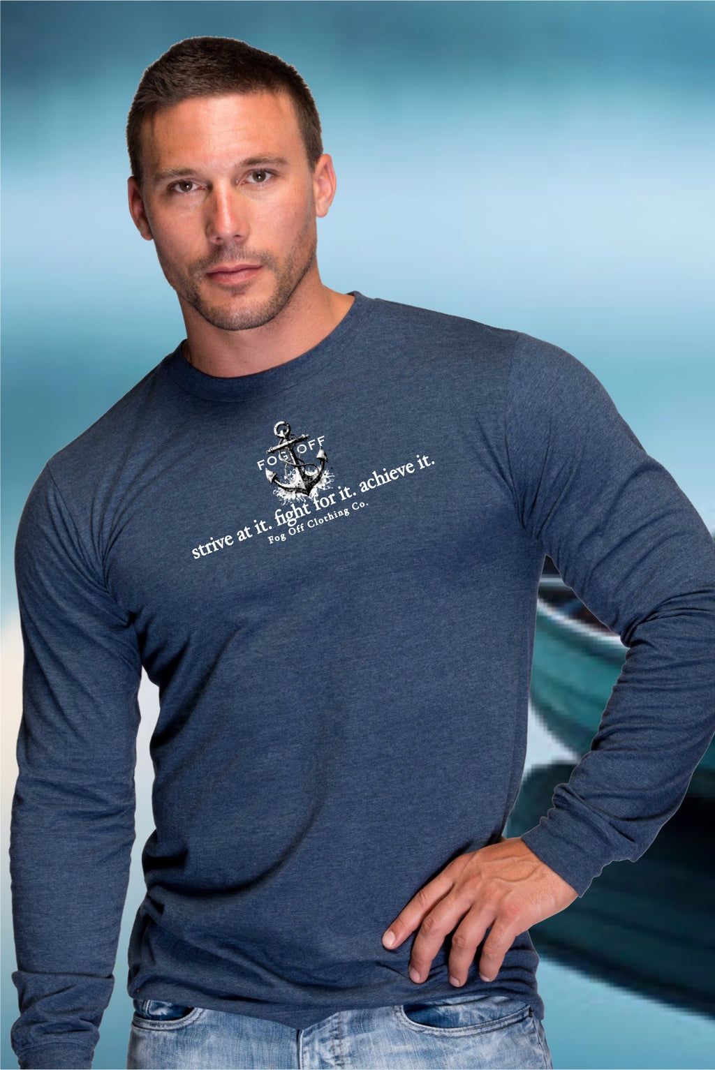 NEW STRIVE LOGO MENS LONG SLEEVE T