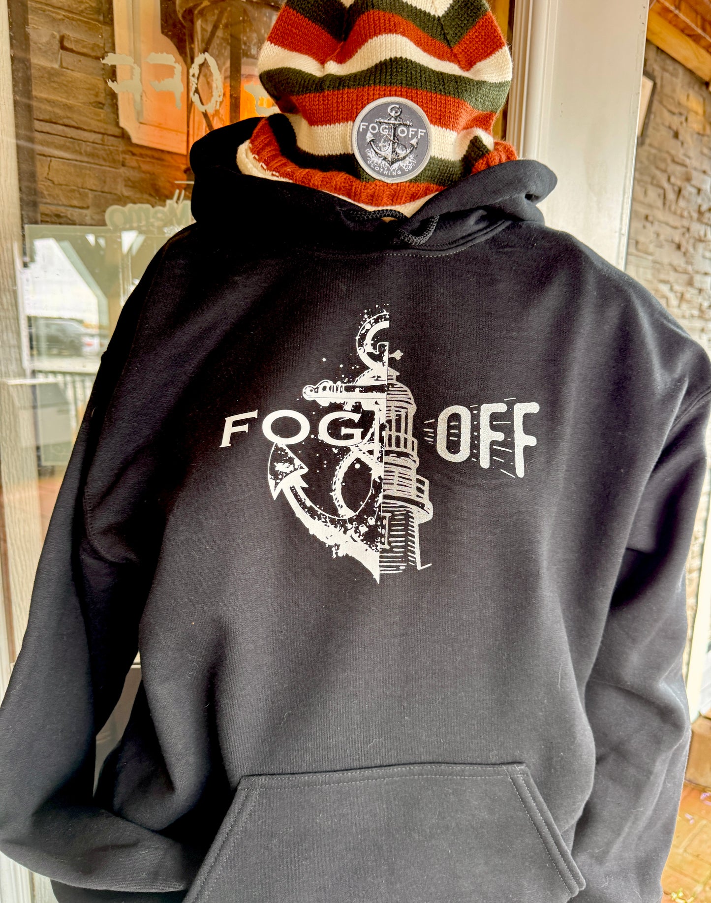 Splash Anchor & Lighthouse Logo Hoodie