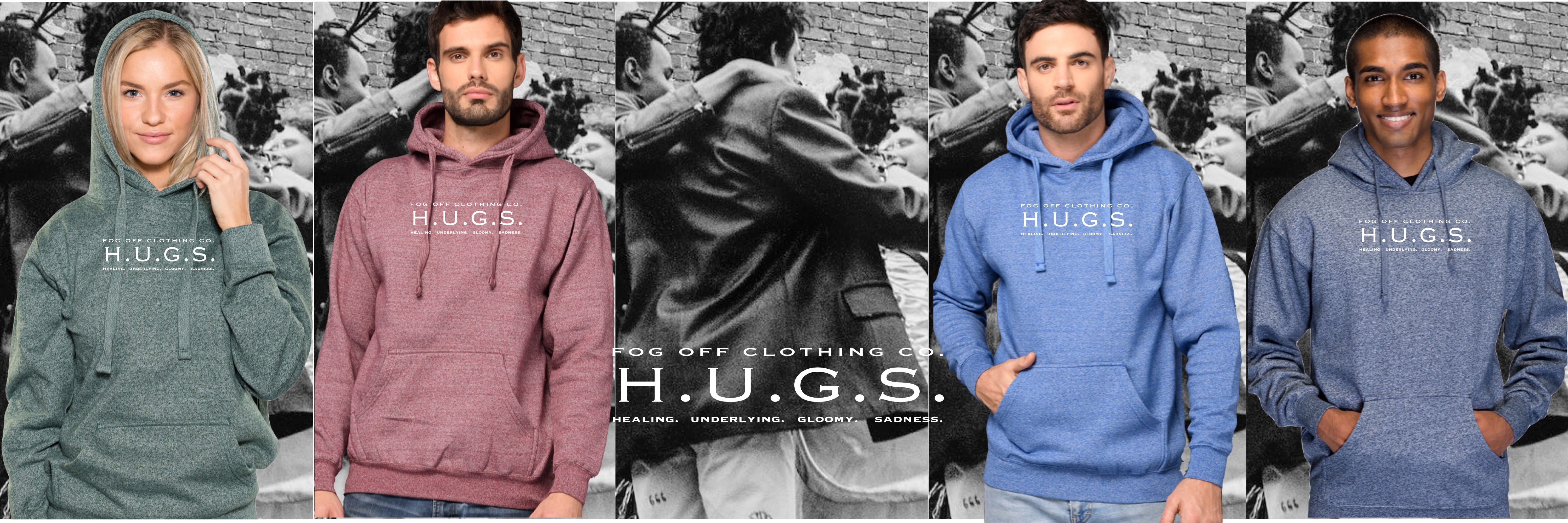 PREMIUM MARLED HUGS HOODIE