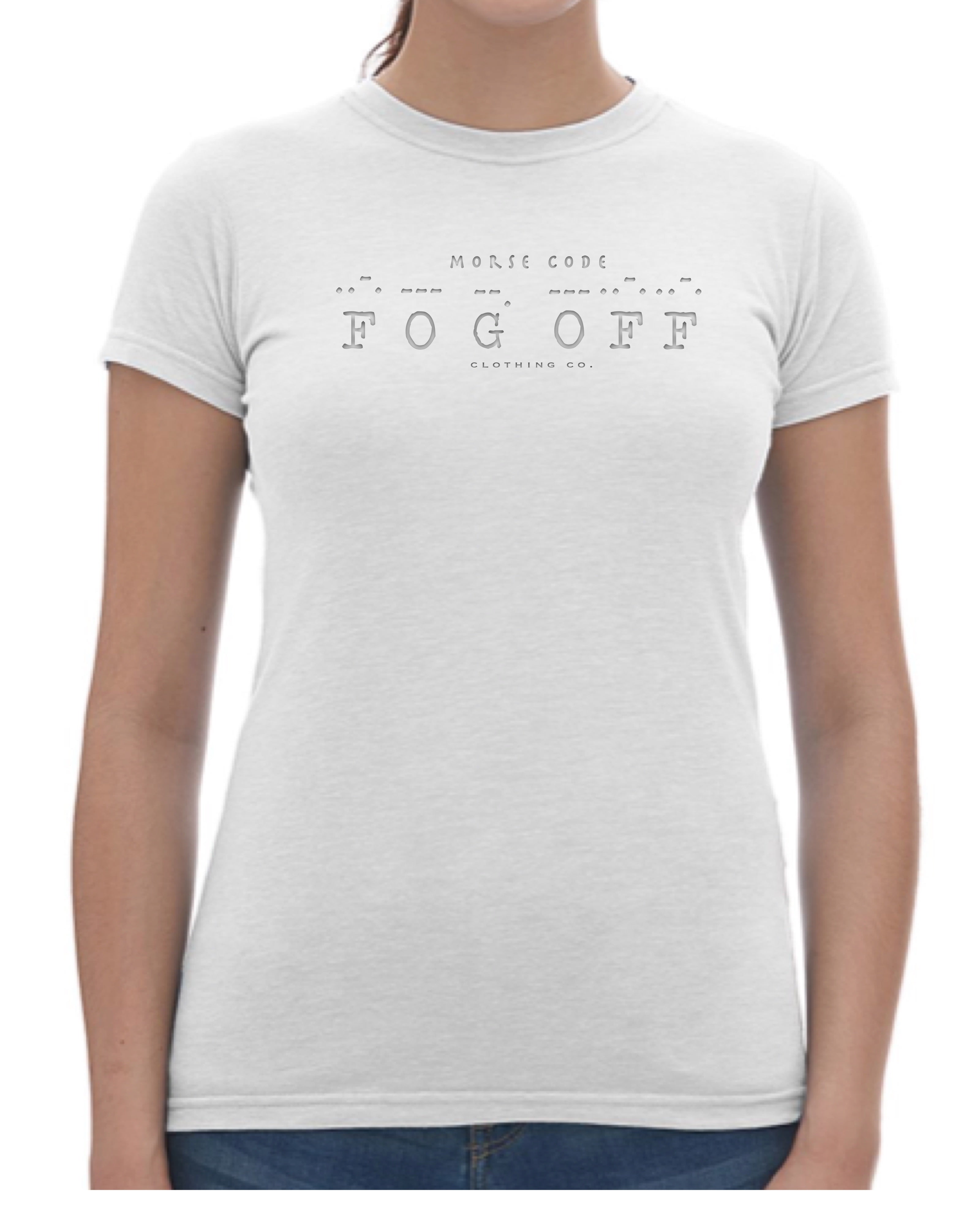 Morse Code Woman Crew Tee