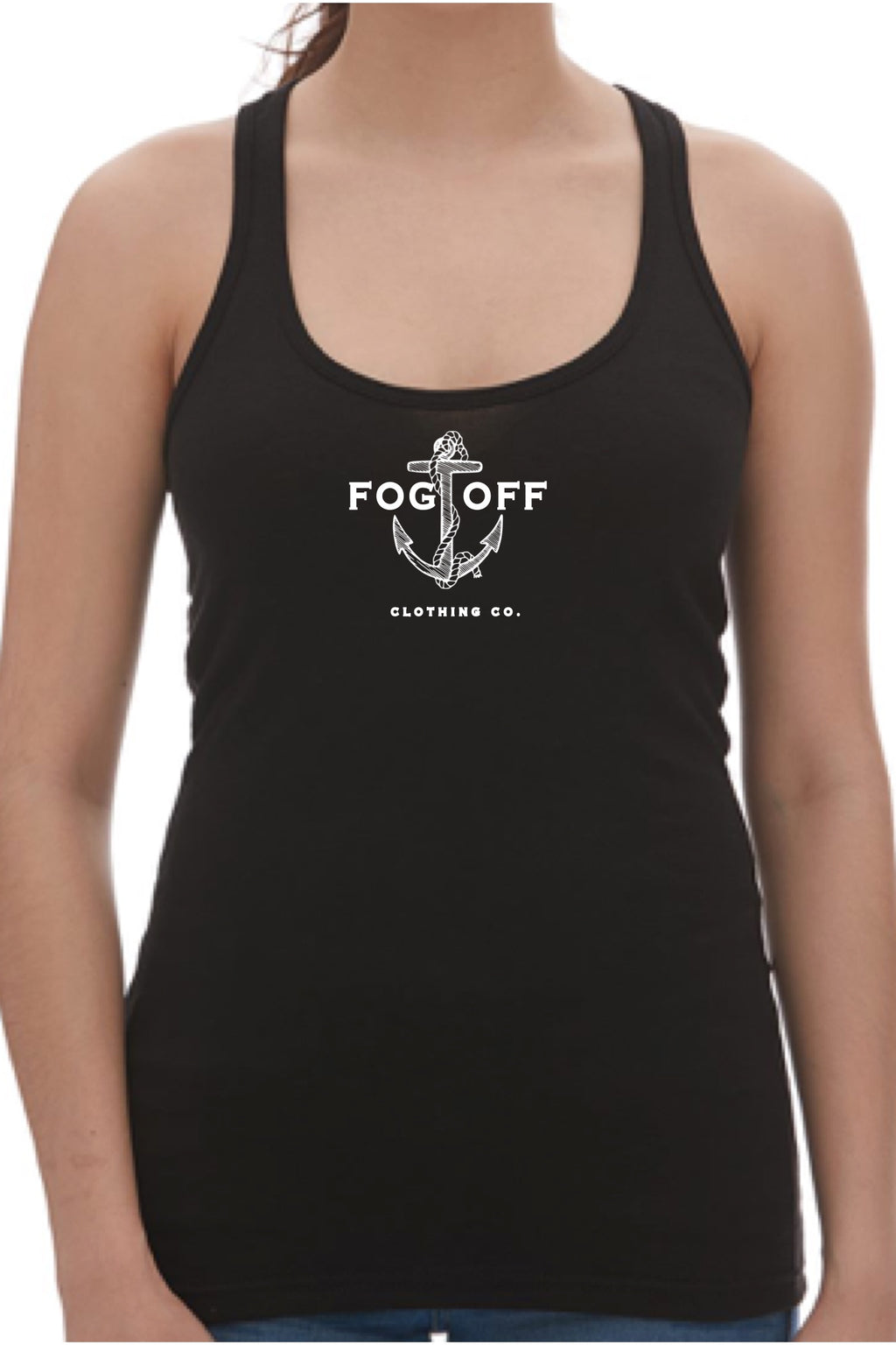 Ladies Anchor Logo Racer Tank
